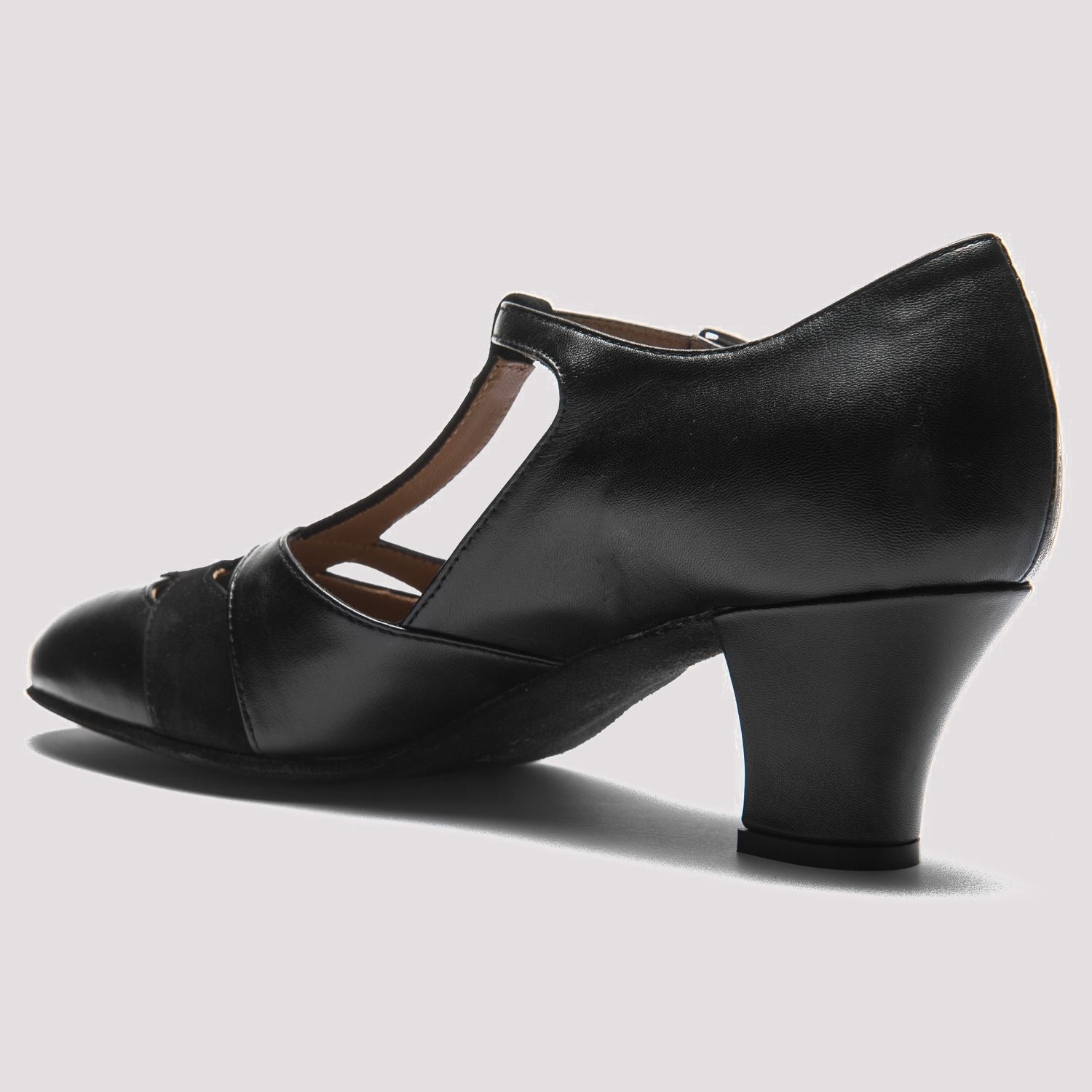 Rumpf 9233 Leather Social Dance Shoes in Black - back view