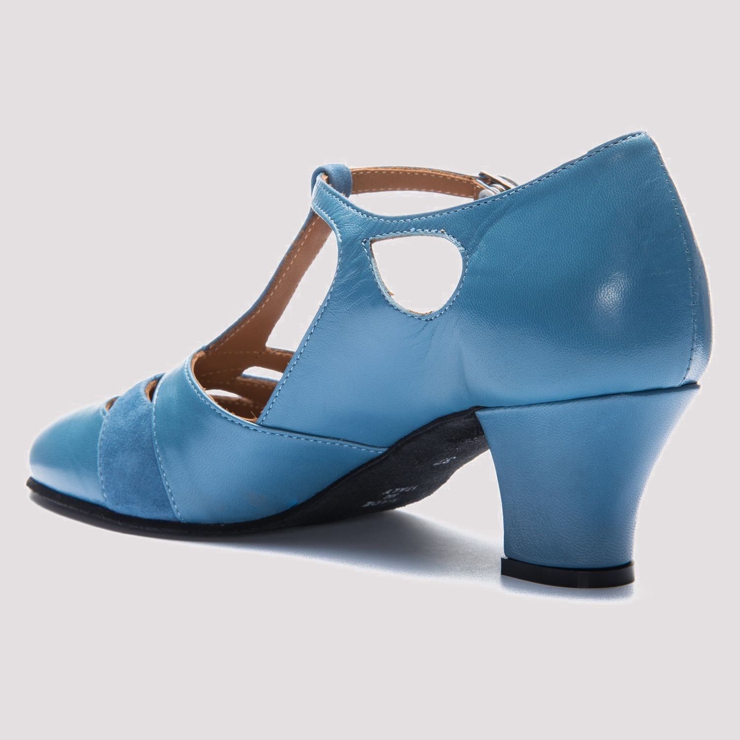 Rumpf 9233 Leather Social Dance Shoes in Blue - back view