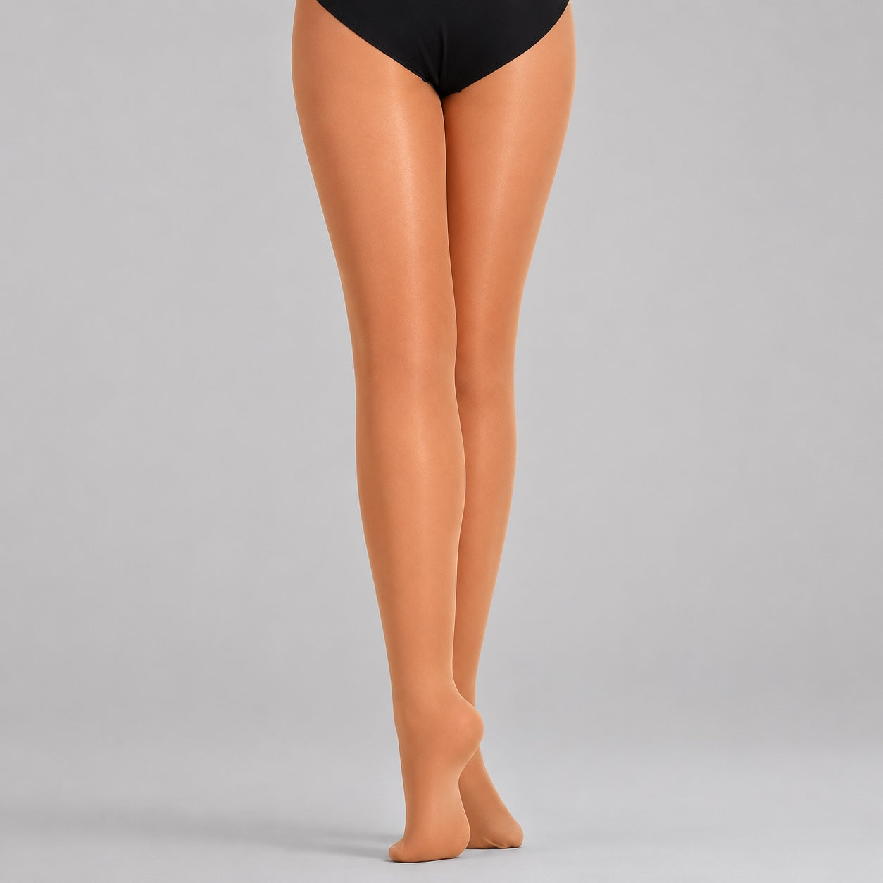 Silky Dance girls tan shimmer ballet tights with subtle sparkle finish