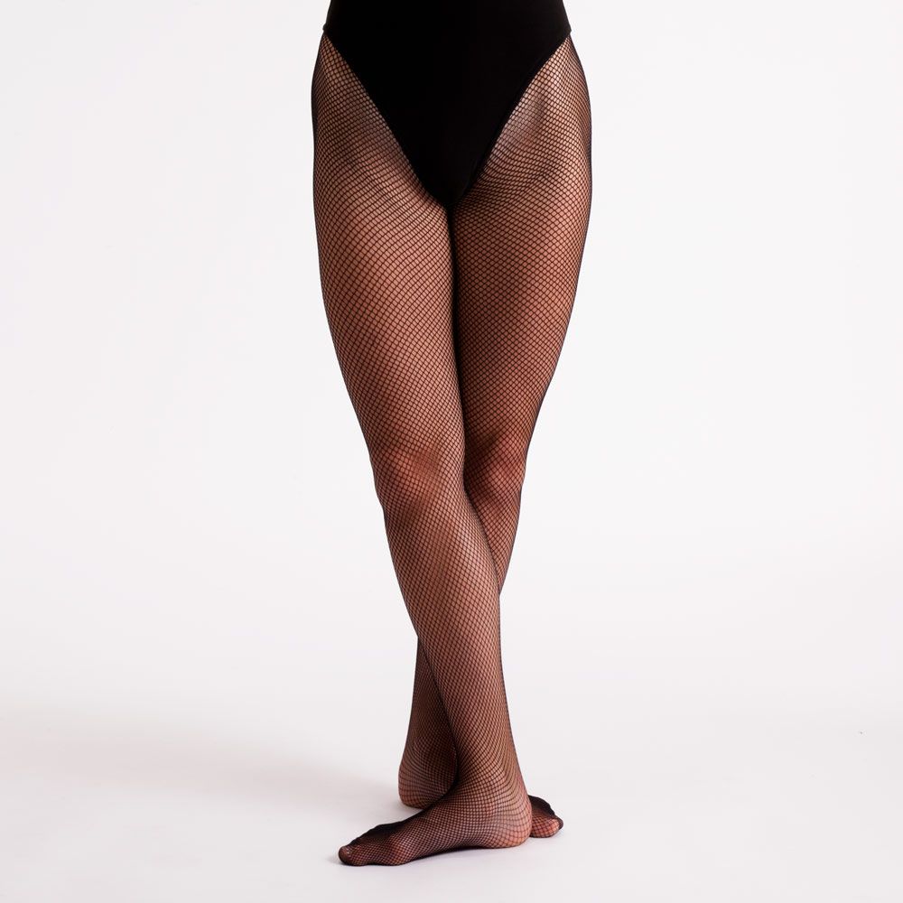 Silky High Performance professional fishnet dance tights in Black