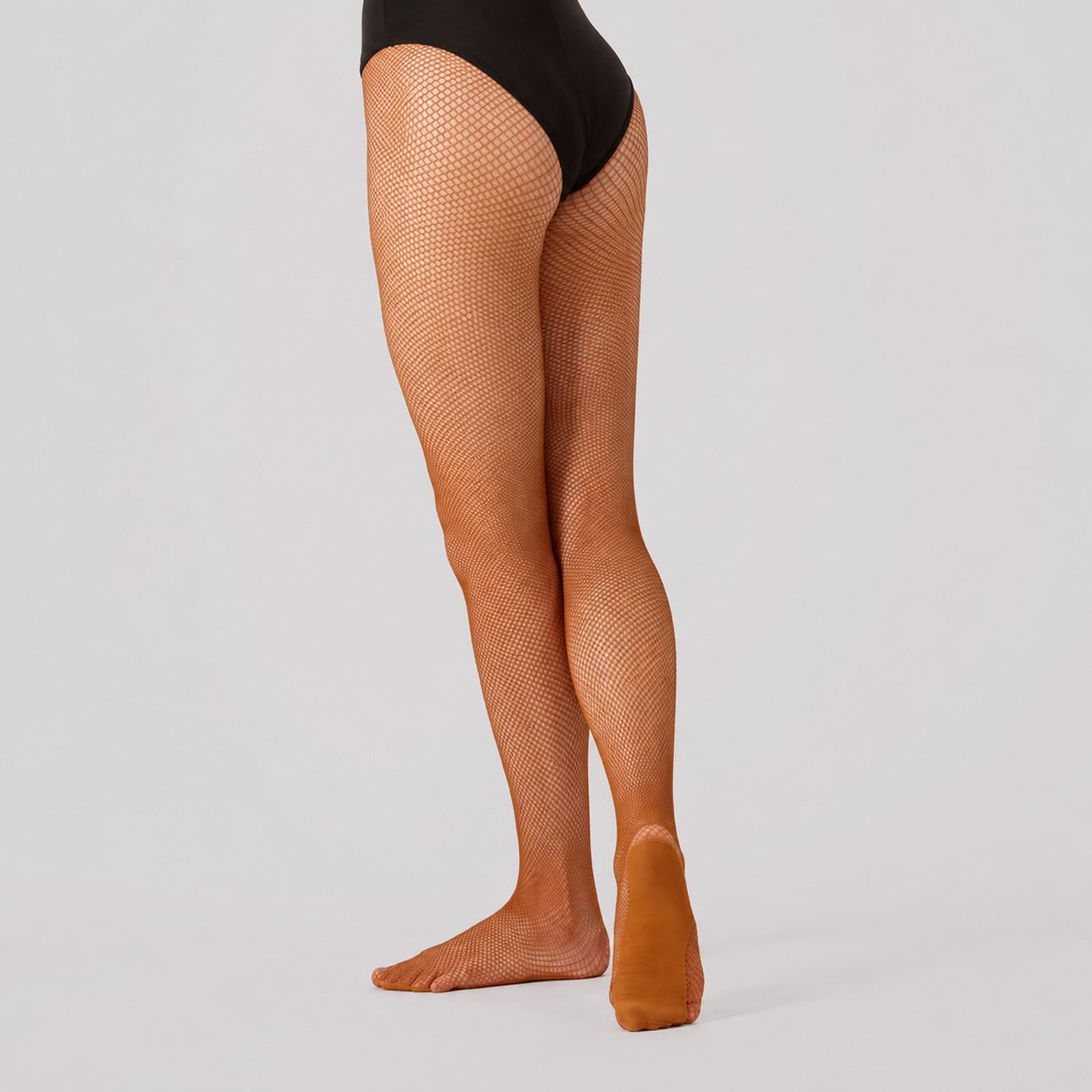 Silky High Performance professional fishnet dance tights in Toffee