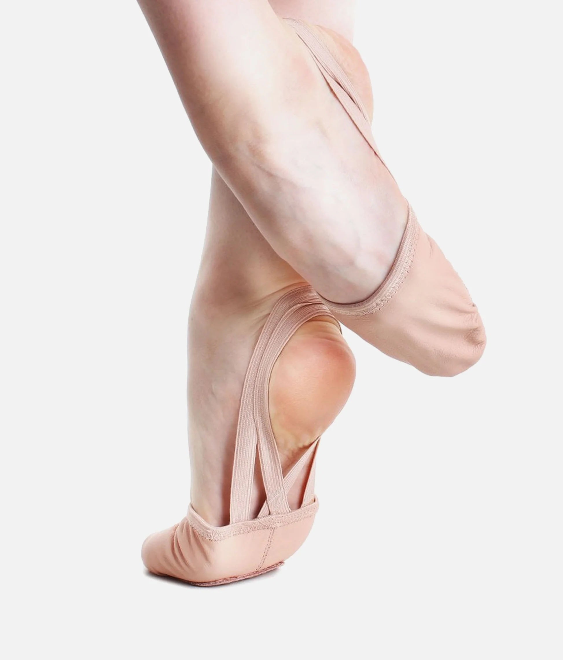 So Danca BA42 leather half sole dance shoes shown on dancer's feet