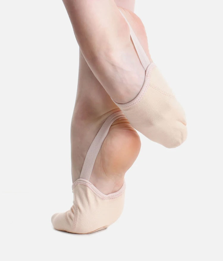 So Danca BA45 stretch canvas half sole dance shoes in light pink