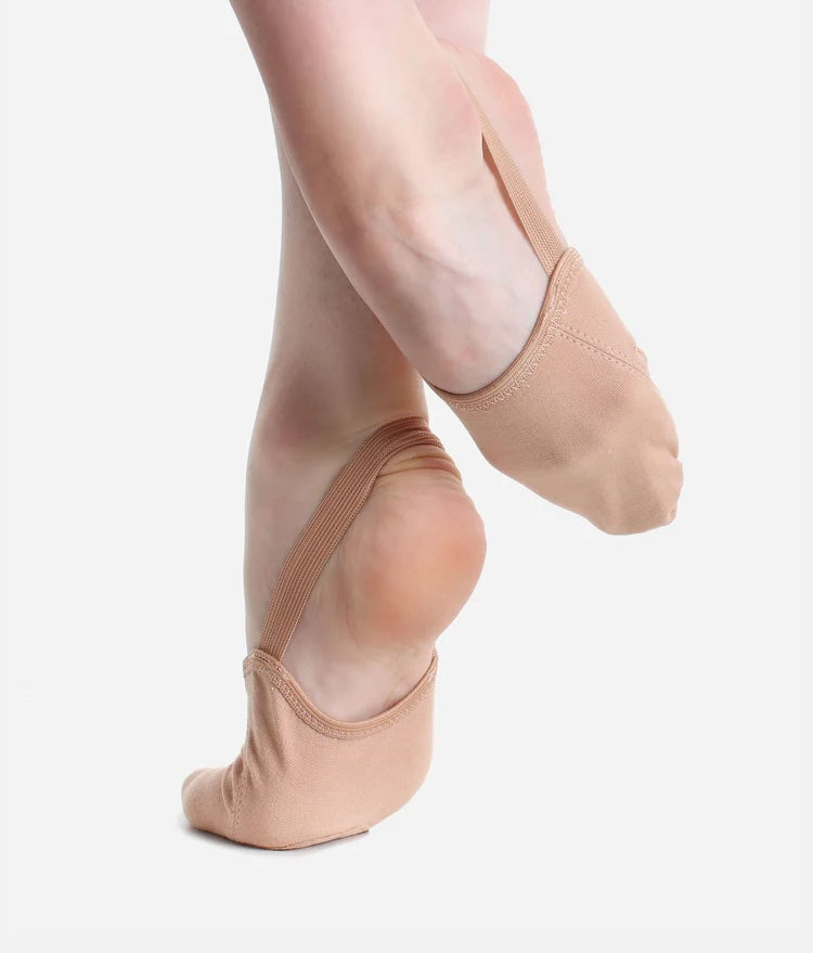 So Danca BA45 stretch canvas half sole dance shoes in nude