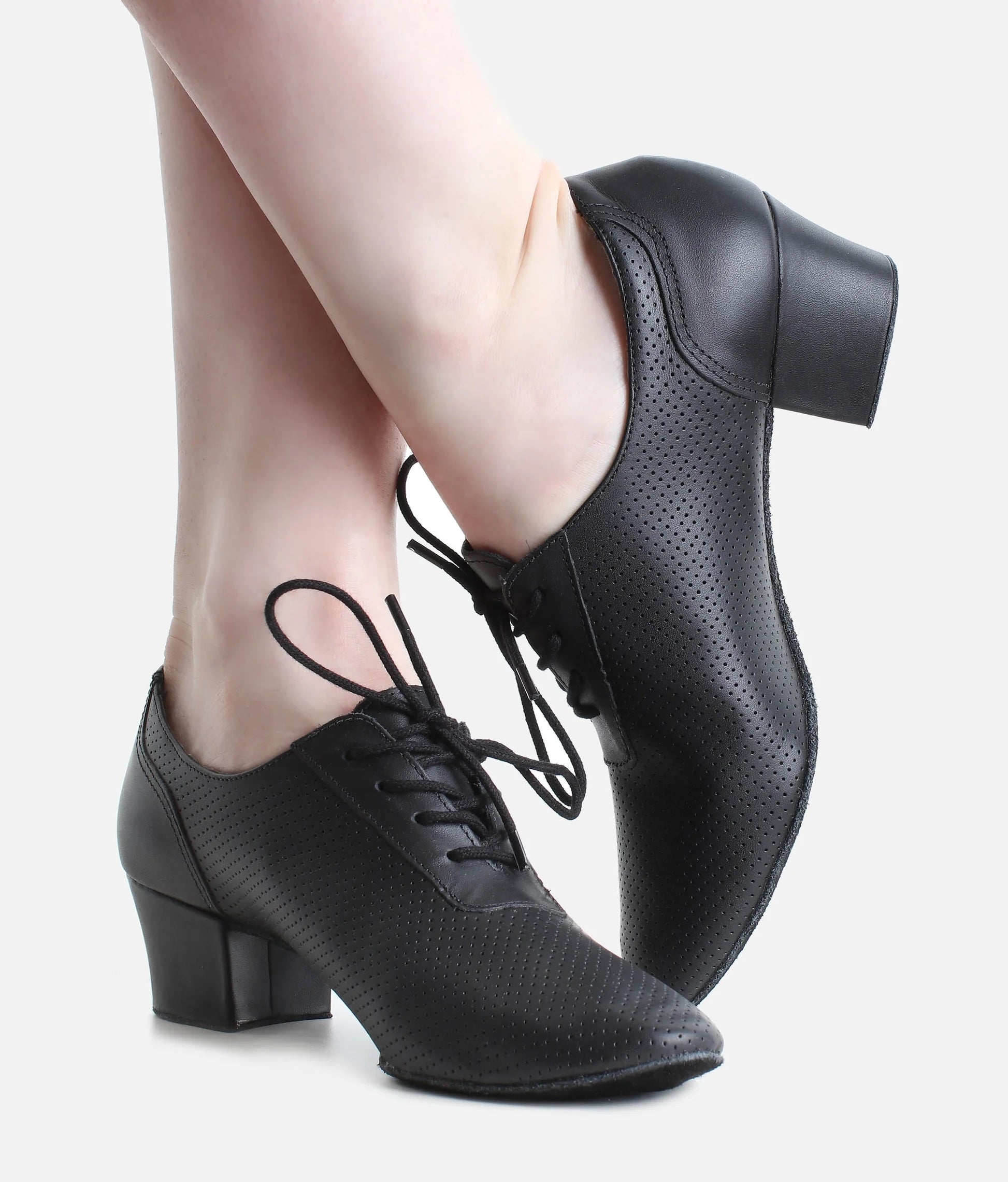 So Danca BL54 ballroom practice shoes worn inside and outside view