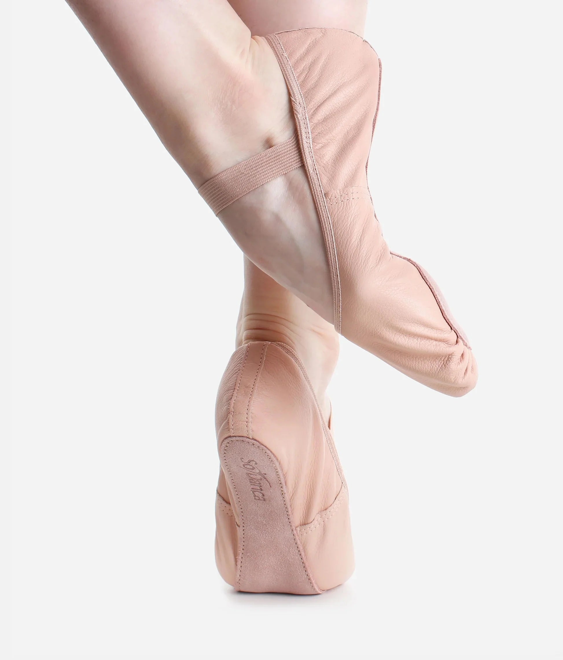 So Danca SD69 adult ballet shoes worn sole and side view