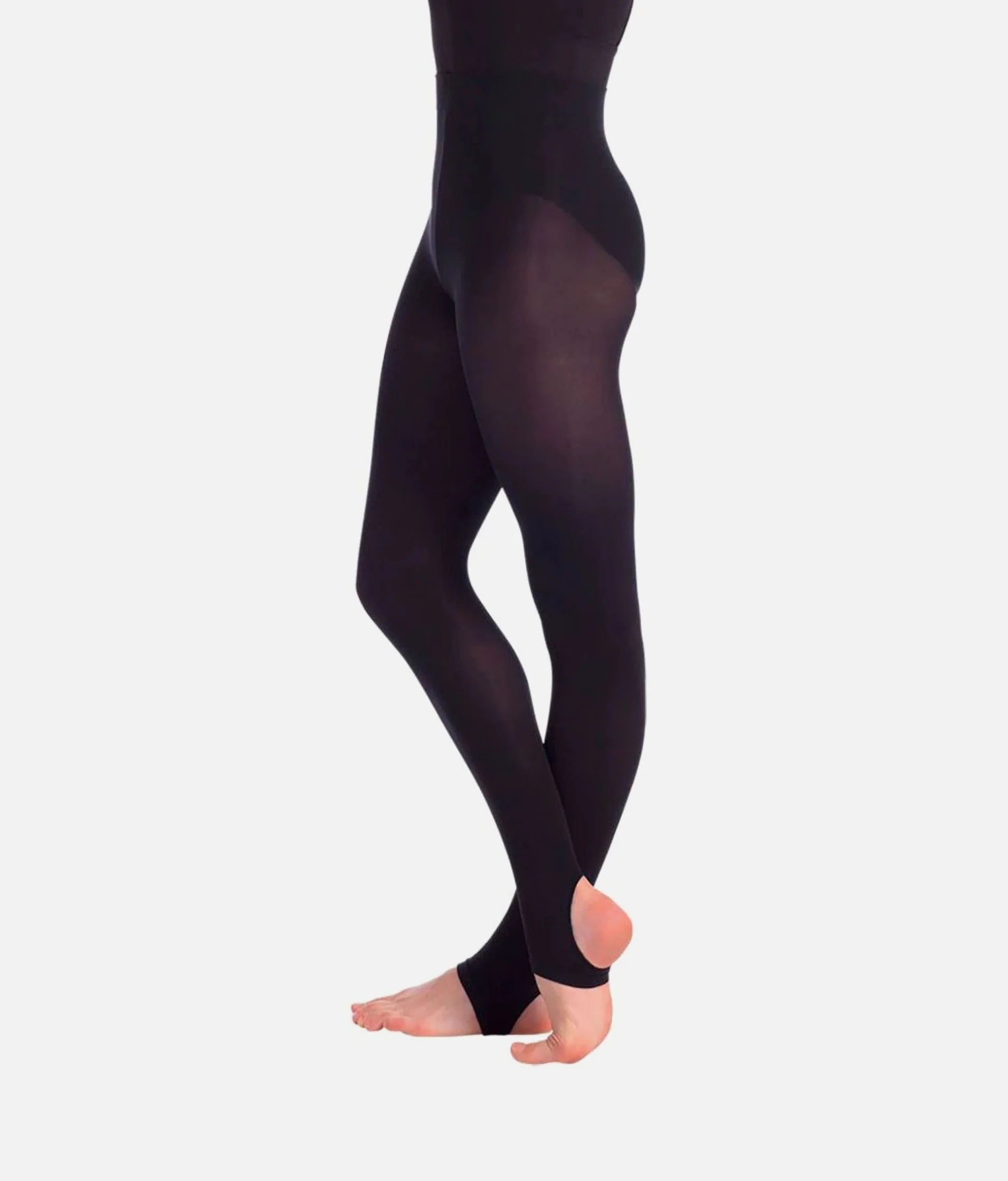 So Danca TS78 black stirrup dance tights Ireland seamless matte