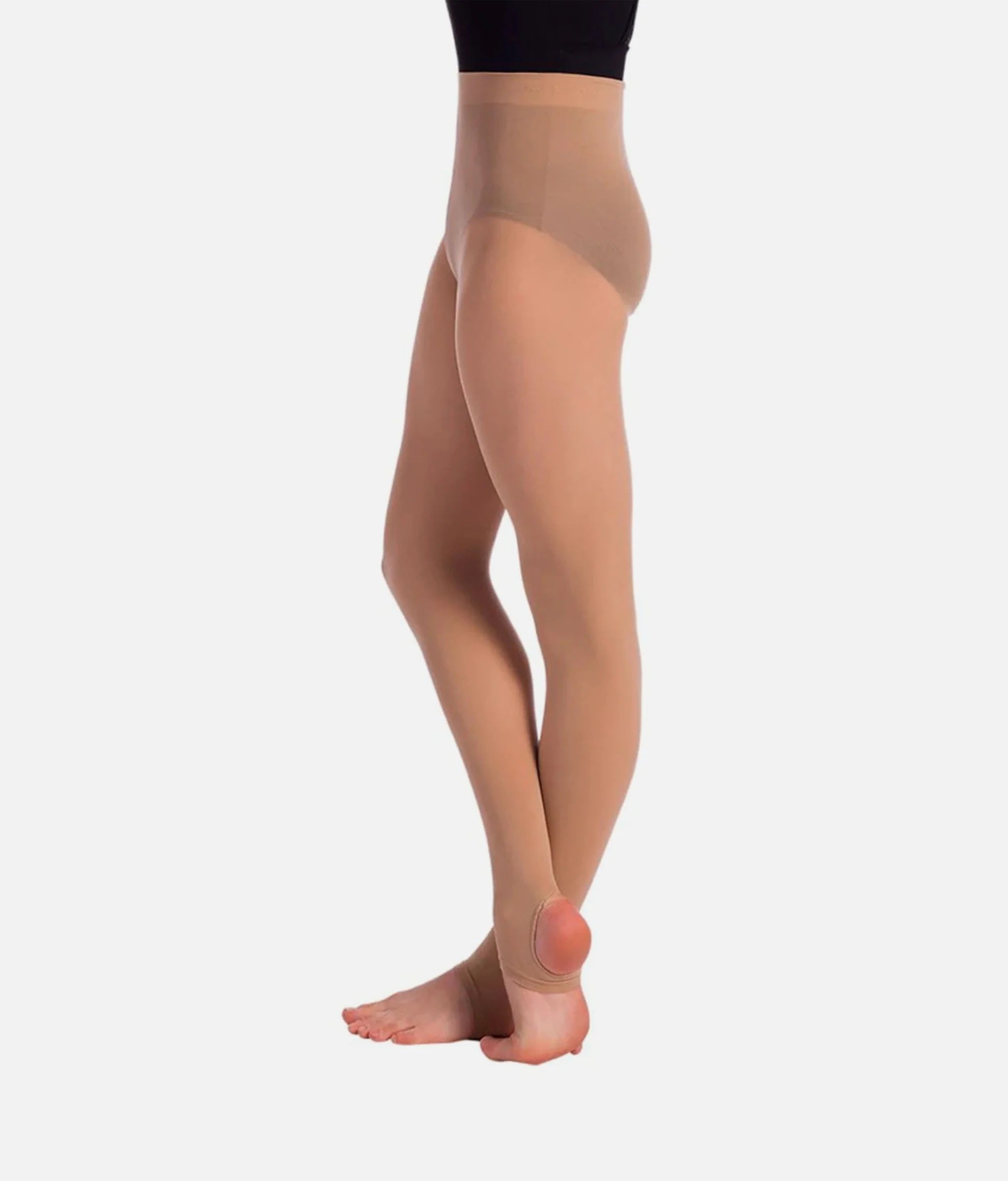 So Danca TS78 tan stirrup dance tights Ireland matte seamless
