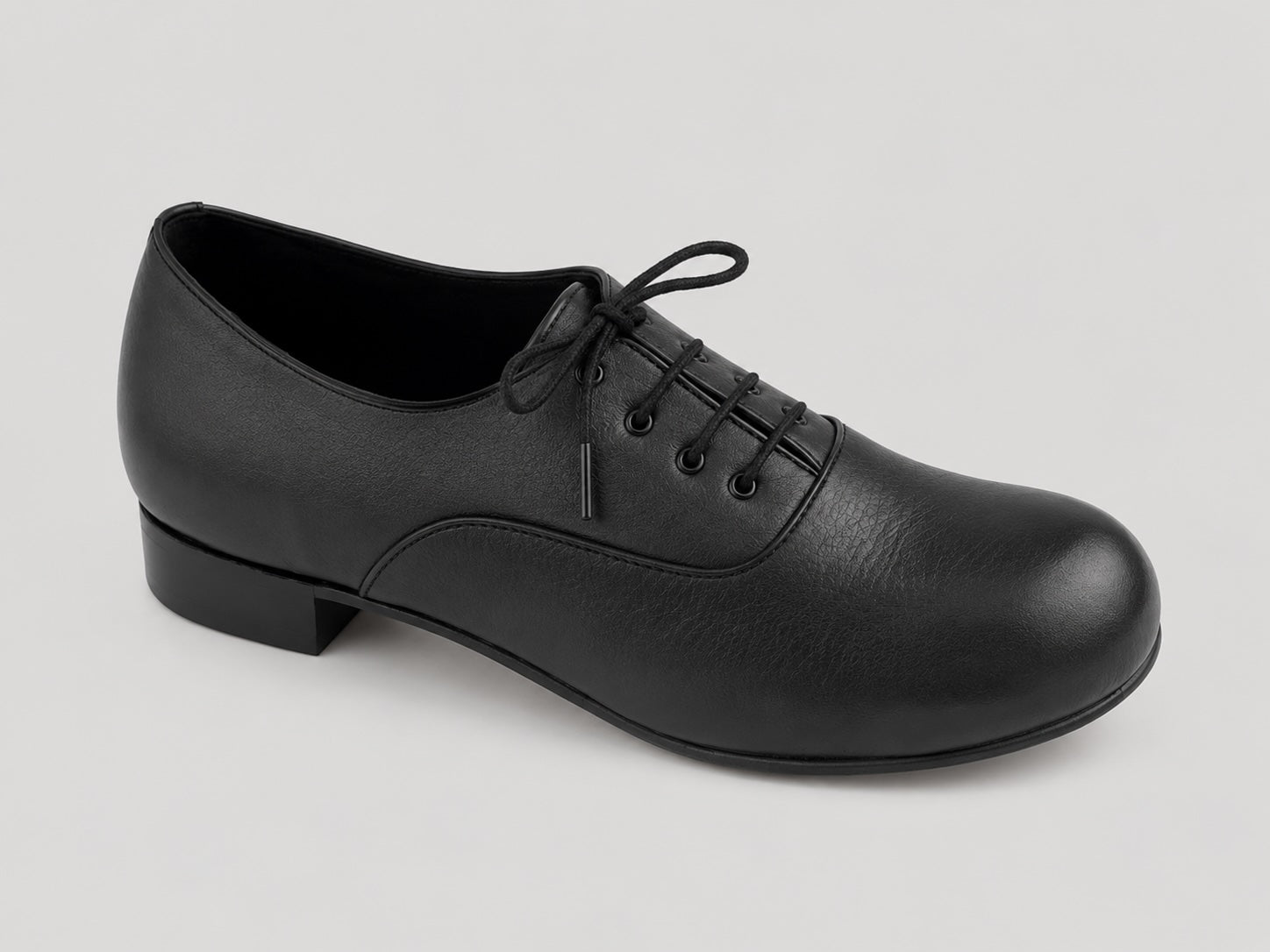 Sona Dance Erin traditional set dancing shoes front angle view with lace-up design and leather upper