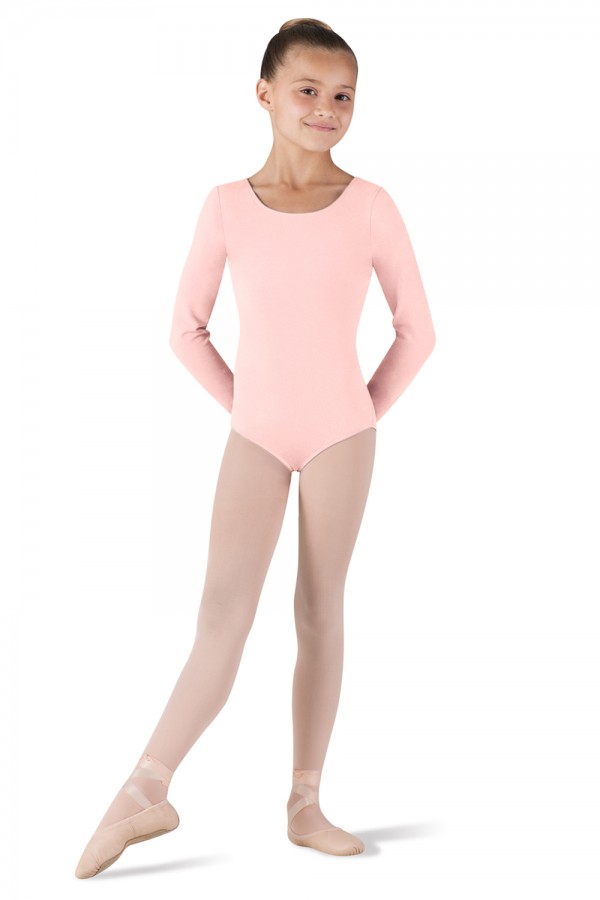 Bloch Long Sleeved Leotard in Pink CL5409 - The Dance Shop