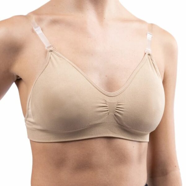 clear back dance bra natural colour ladies girls ballet silkydance