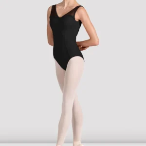 Ladies Mirella v back low back leotard black ballet ballerina dancewear dance