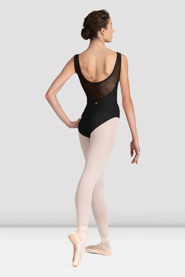 Ladies Mirella v back low back leotard black ballet ballerina dancewear dance