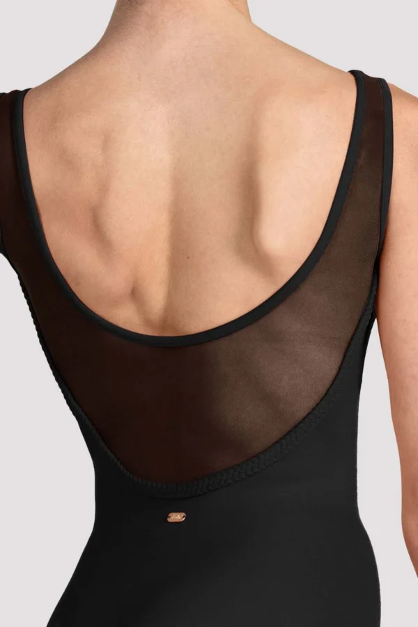 Ladies Mirella v back low back leotard black ballet ballerina dancewear dance