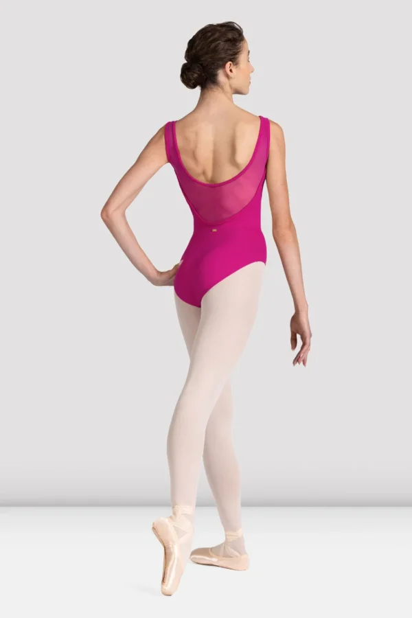 Ladies Mirella v back low back leotard pink ballet ballerina dancewear dance