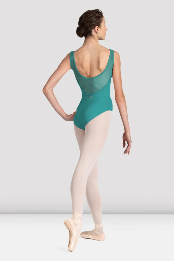 Ladies Mirella v back low back leotard sage green ballet ballerina dancewear dance