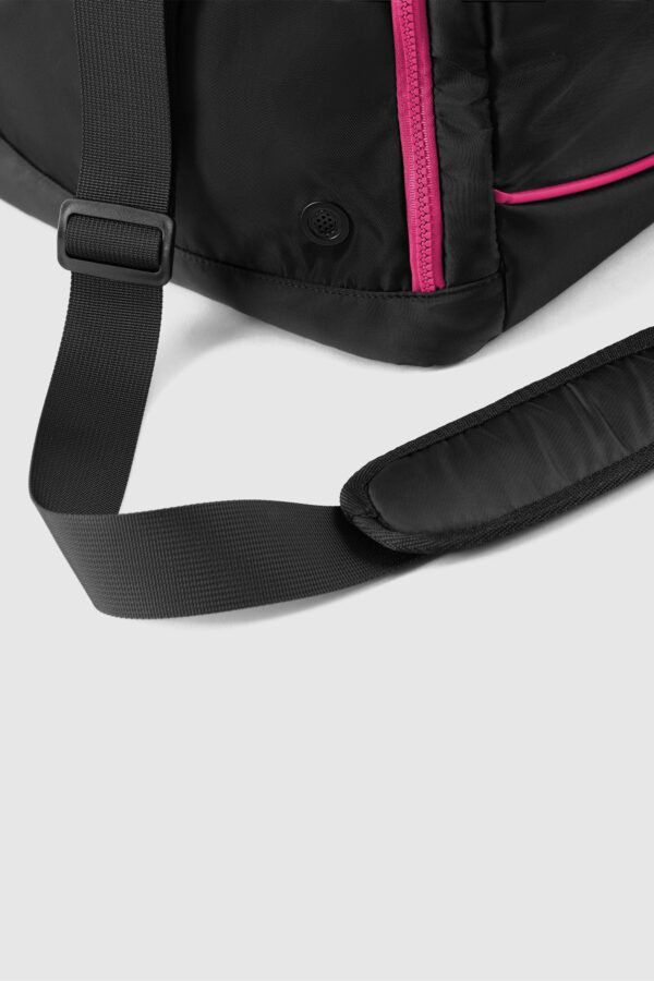 Bloch Troupe Dance Bag black and pink piping handles zips carry strap drink bottle holder dancer