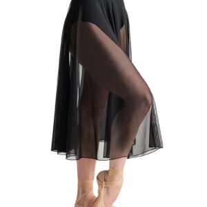 ballet rosa skirt faith black pull on