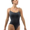 Ballet rosa lovette leotard camisole grey low back pinch detail ballerina dance dancer