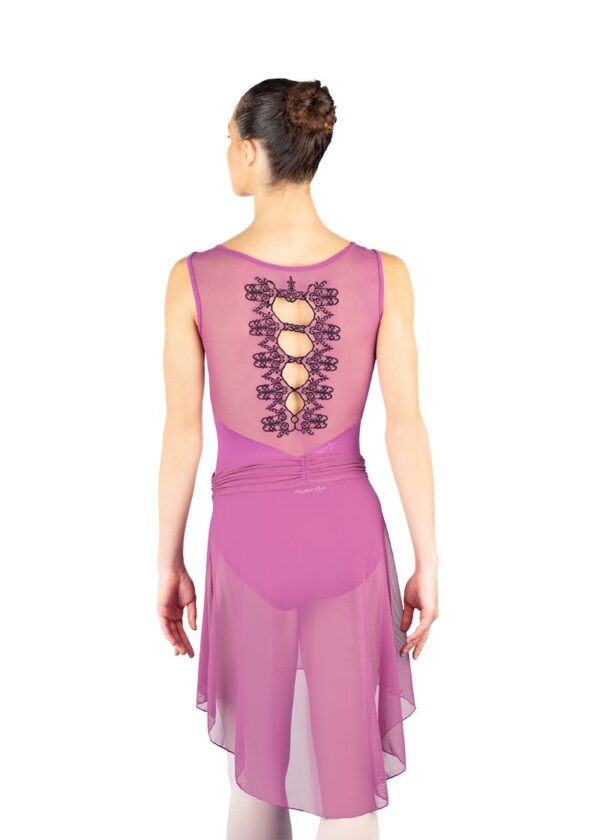 ballet rosa pull on ballet dance skirt high low medium orchid ballerina exam performance