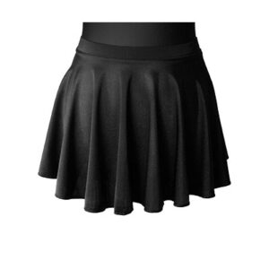 black circular dance skirt elastic band irish dancing skirt