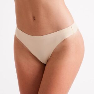 Silky dance underwear low rise invisible thong skin colour