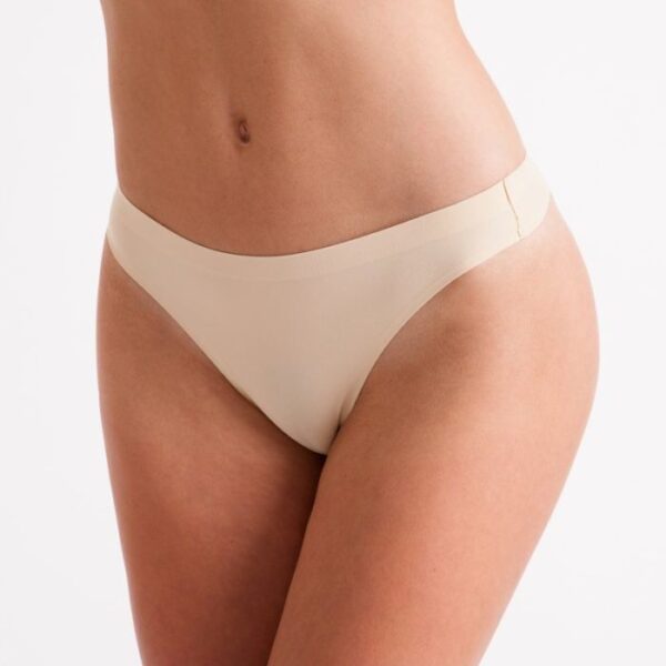 Silky dance underwear low rise invisible thong skin colour